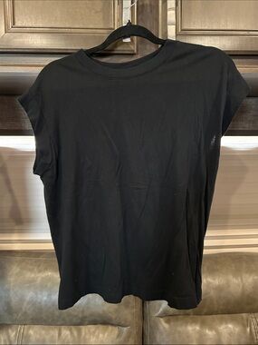 Target Black Cap Sleeve Scoop Neck Top